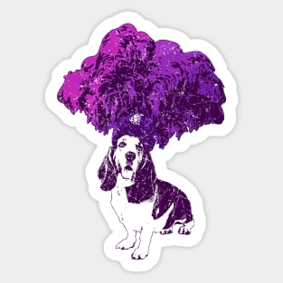 Showgirl Basset Sticker